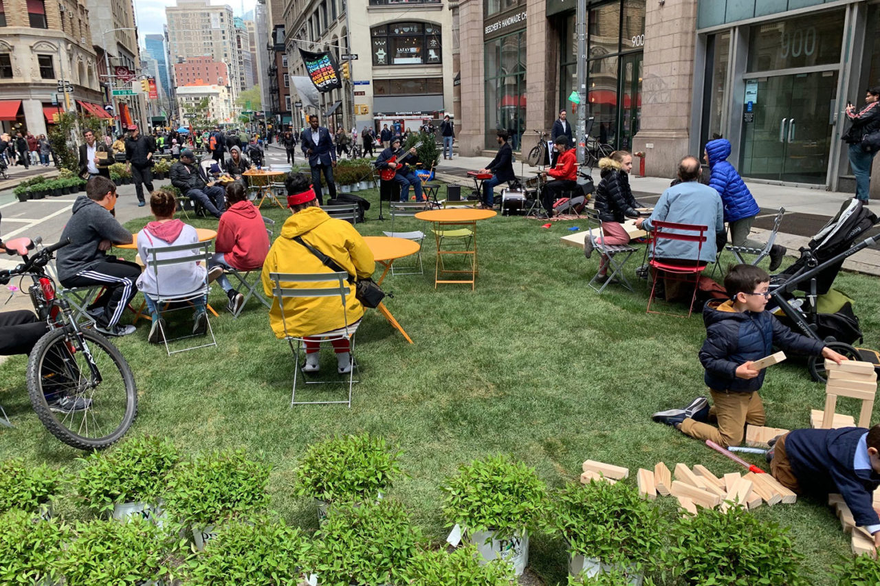 Green Line Pilot Project; Broadway, NYC.