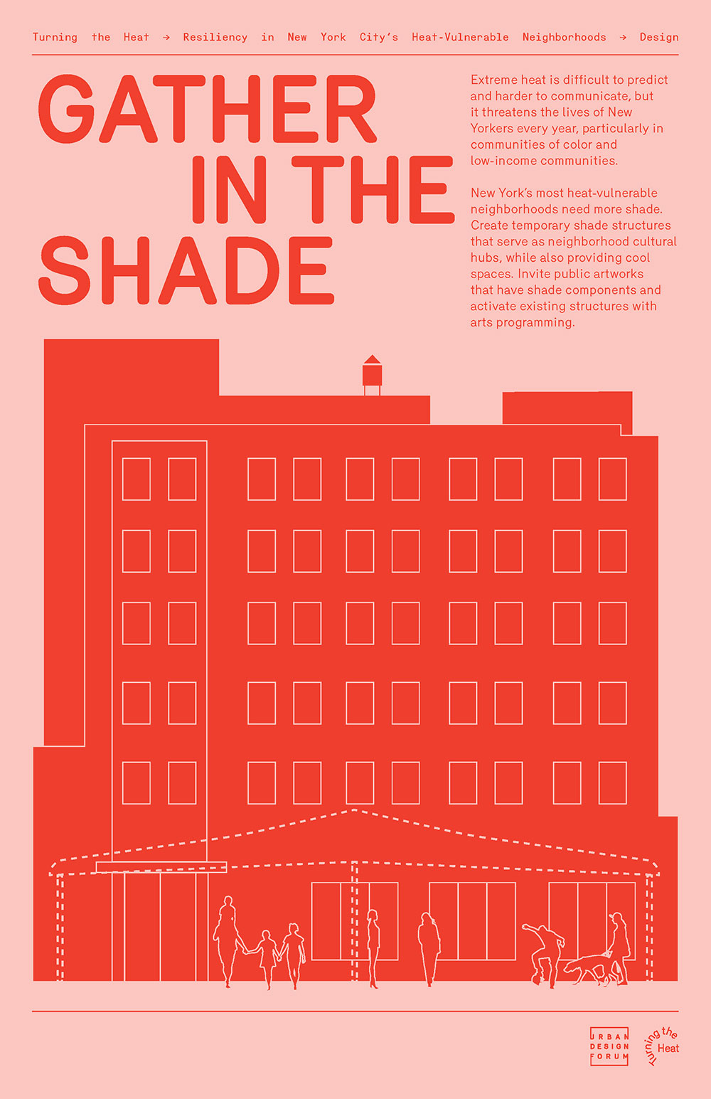 The cover of Turning the Heat: an actionable report co-written by an interdisciplinary cohort of Forefront fellows