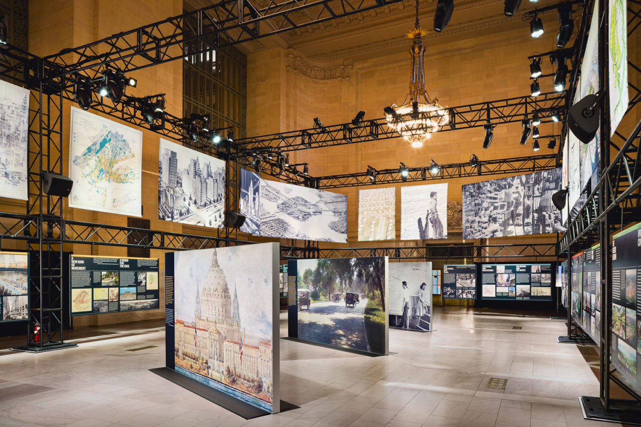 'The Constant Future: A Century of Regional Plan' exhibition on view at Grand Central Terminal’s Vanderbilt Hall
