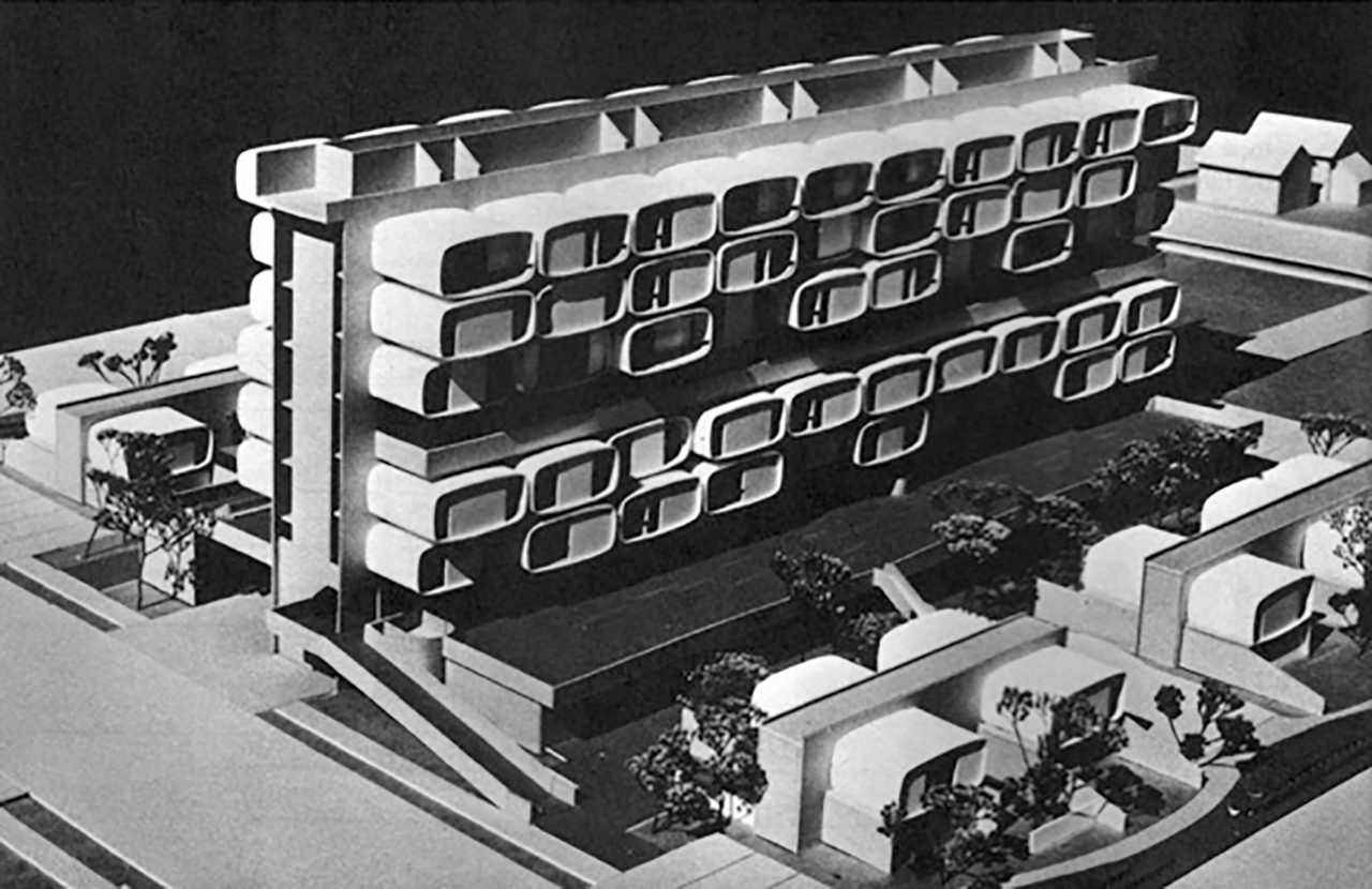 An Operation Breakthrough spun fiberglass proposal by Spuntech Housing Corporation. The program combined a competition to identify promising approaches to industrialized building with a federal effort to aggregate a market for these new models of housing.