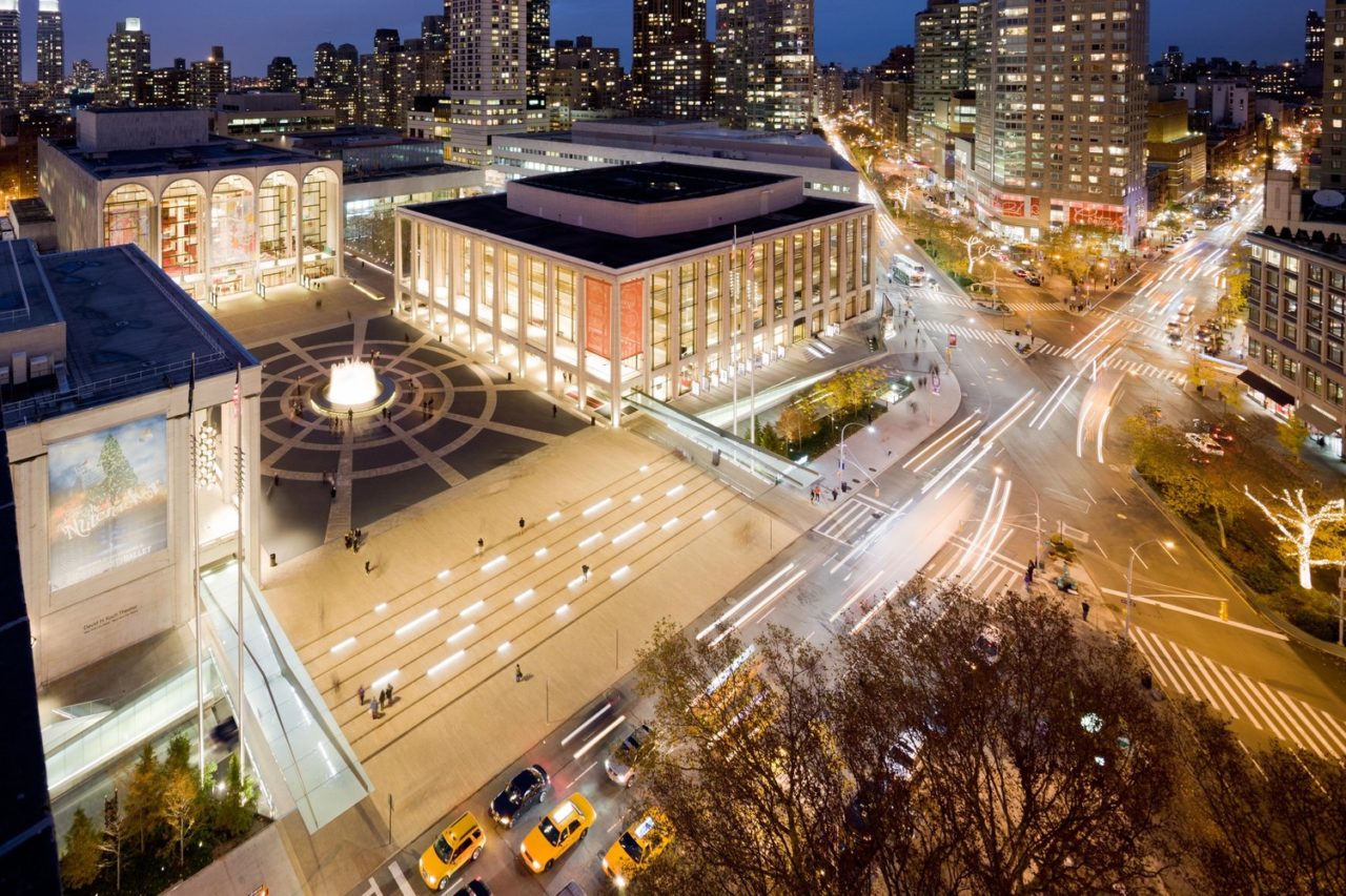 Lincoln Center Plaza, New York.
