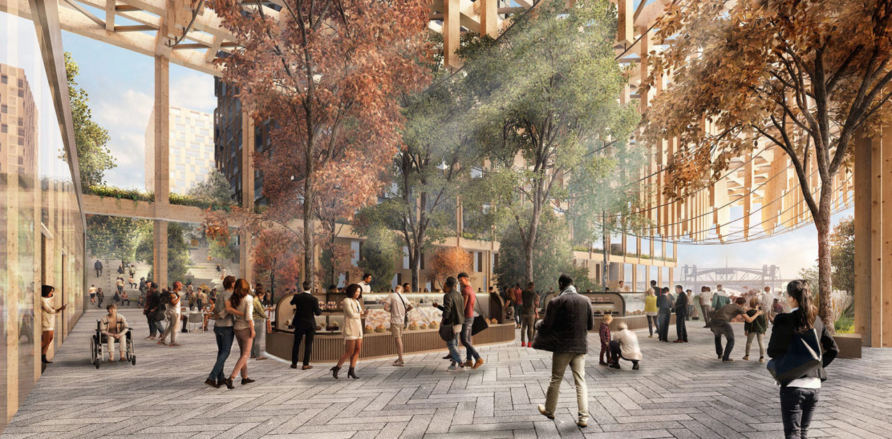 Cleveland’s Cuyahoga Riverfront Master Plan by Adjaye Associates, MKSK, and Osborn Engineering. Image: © Adjaye Associates.