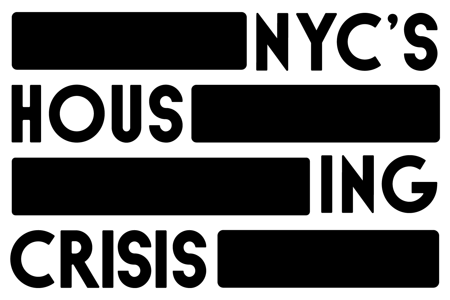 NYC's Housing Crisis conference graphic identity