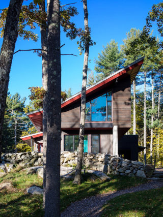 The exterior of a house in the countryside
