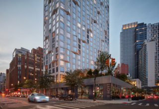 The exterior facade of 11 Hoyt