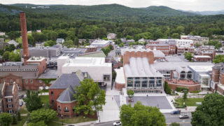 The Hood Museum of Art aerial view