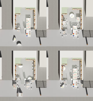 Rendering of a library building