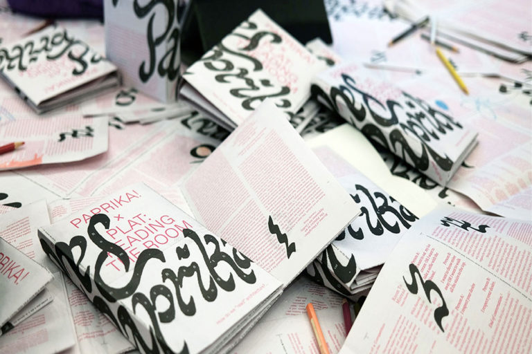 Paprika journal covers scattered on the floor