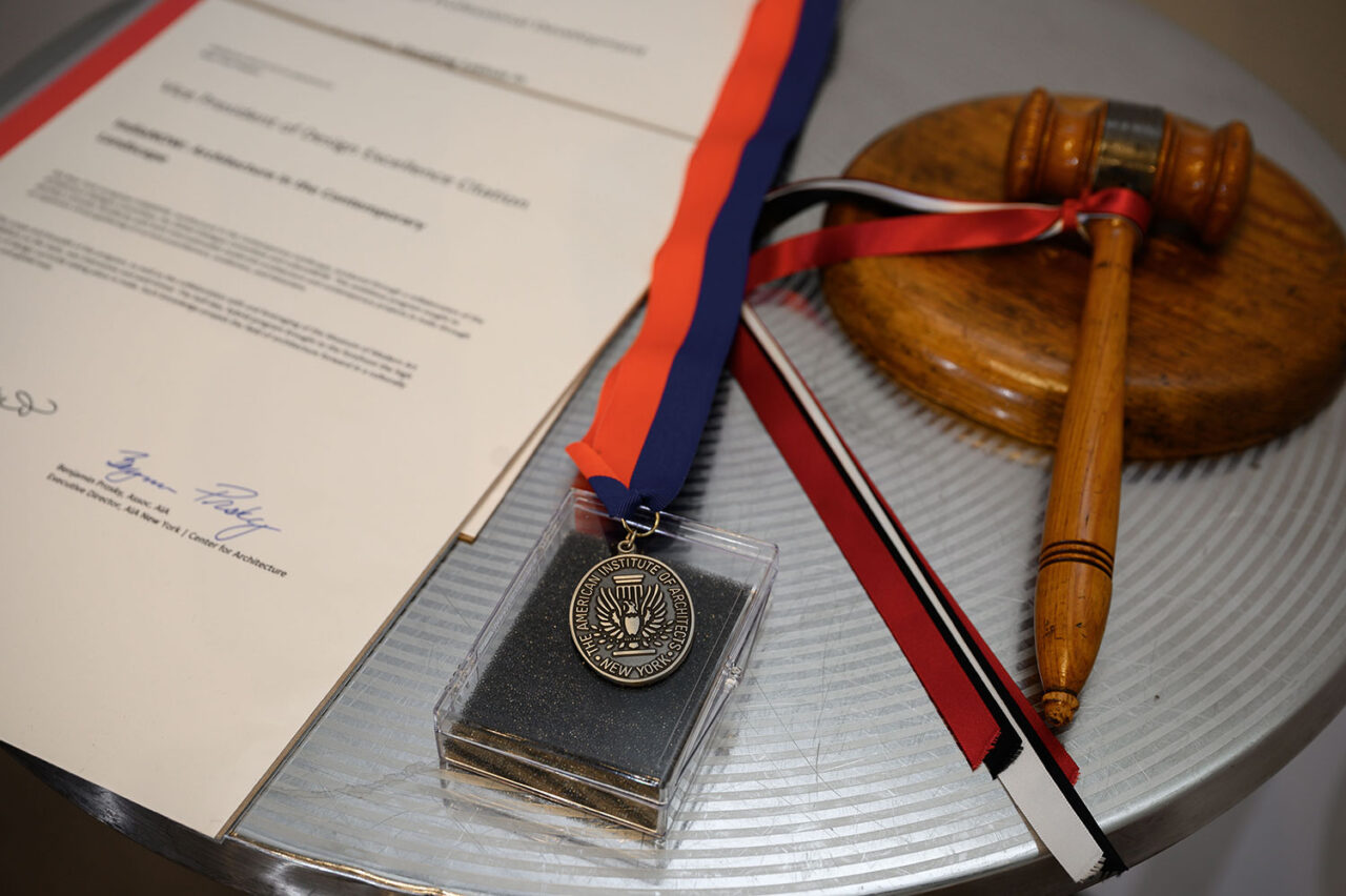 The President's Medal and the AIANY gavel
