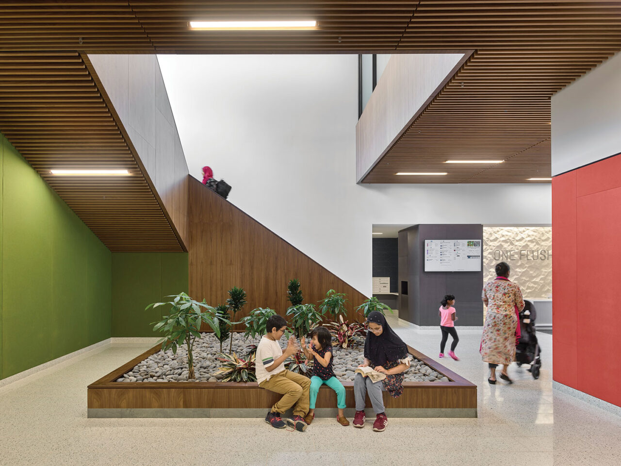 The lobby of OneFlushing