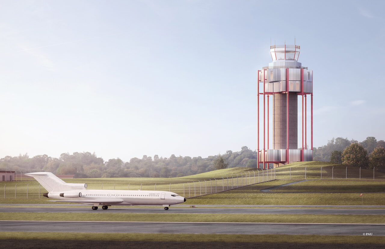 Federal Aviation Administration Air Control Towers by Practice for Architecture and Urbanism. Image: Practice for Architecture and Urbanism. 