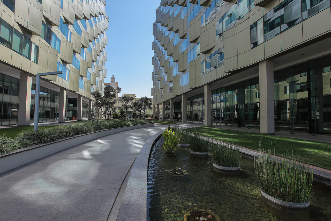 Exterior facade of Karle Office Buildings