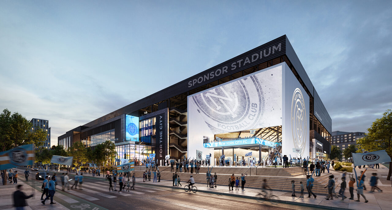New York City Football Club Soccer Stadium by HOK. Image: Courtesy of HOK.