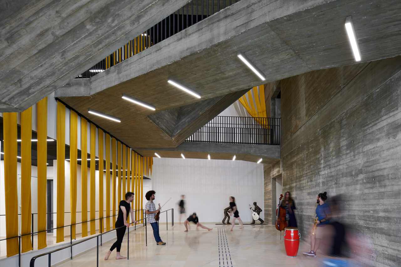 Jerusalem Academy of Music and Dance Ari Kushner Building by HQ Architects and HWKN. Photo: Dor Kedmi. 