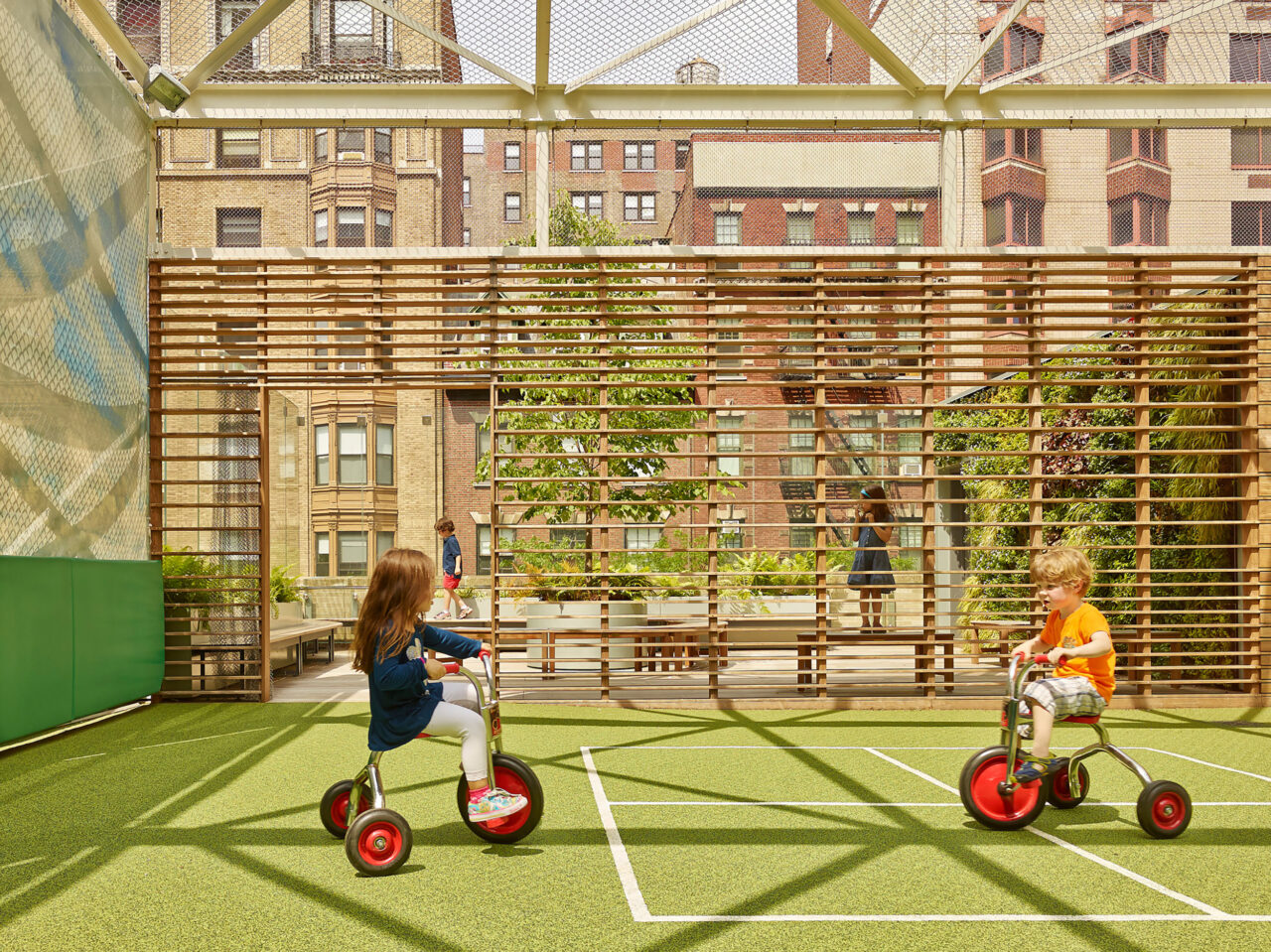 The outdoor playspace at St. Hilda’s and St. Hugh’s School