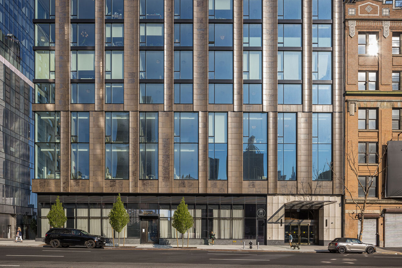 The Set and The Coterie, designed by Handel Architects with interiors by MAWD, in Hudson Yards meets Hell’s Kitchen, New York.