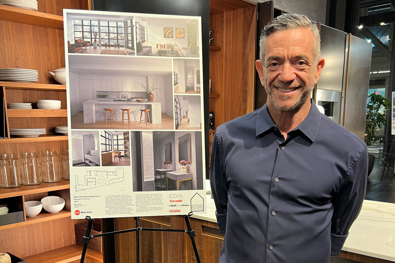 Poster display by Messana O'Rorke – West 53rd Street Apartment