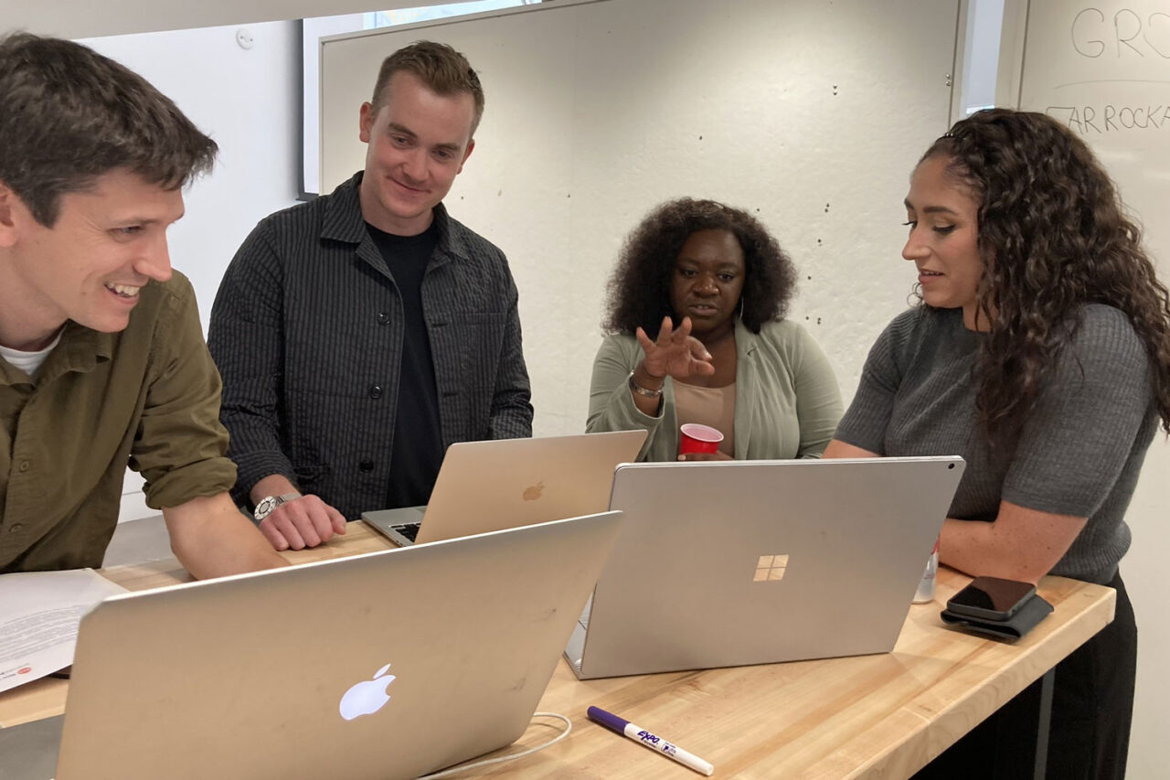 The CLP cohort breaks up into groups and proposes developments using Delve by Google, EDDE by DCP, and other data-backed tools.