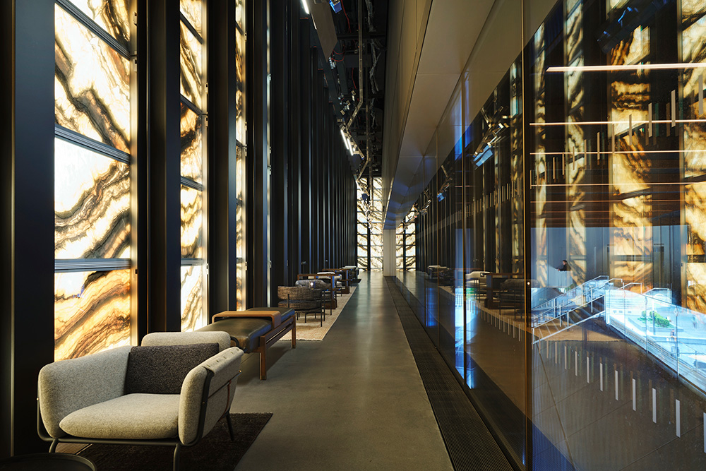 Metropolis restaurant interior designed by the Rockwell Group