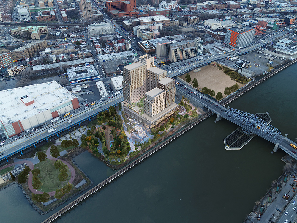 Bronx Point development bird's eye view