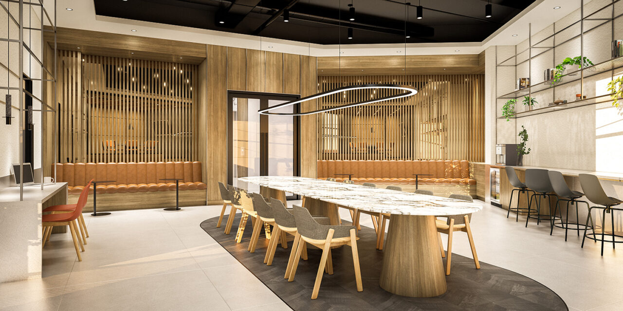 Coworking space inside 101 Fleet Place