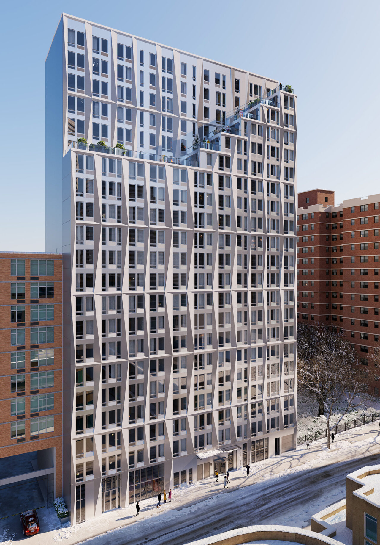 Exterior shot of building (101 Fleet Place)