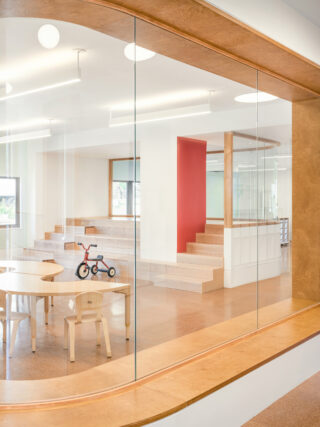 Interior vertical shot of Schiff House Daycare Center at CCNY