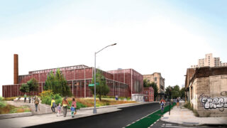 The design for Selldorf Architects’s CSO headhouse in Red Hook, Brooklyn.