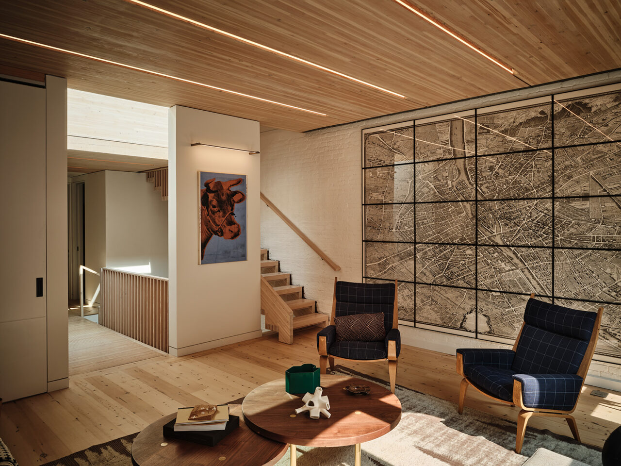 Mass Timber House living room interior