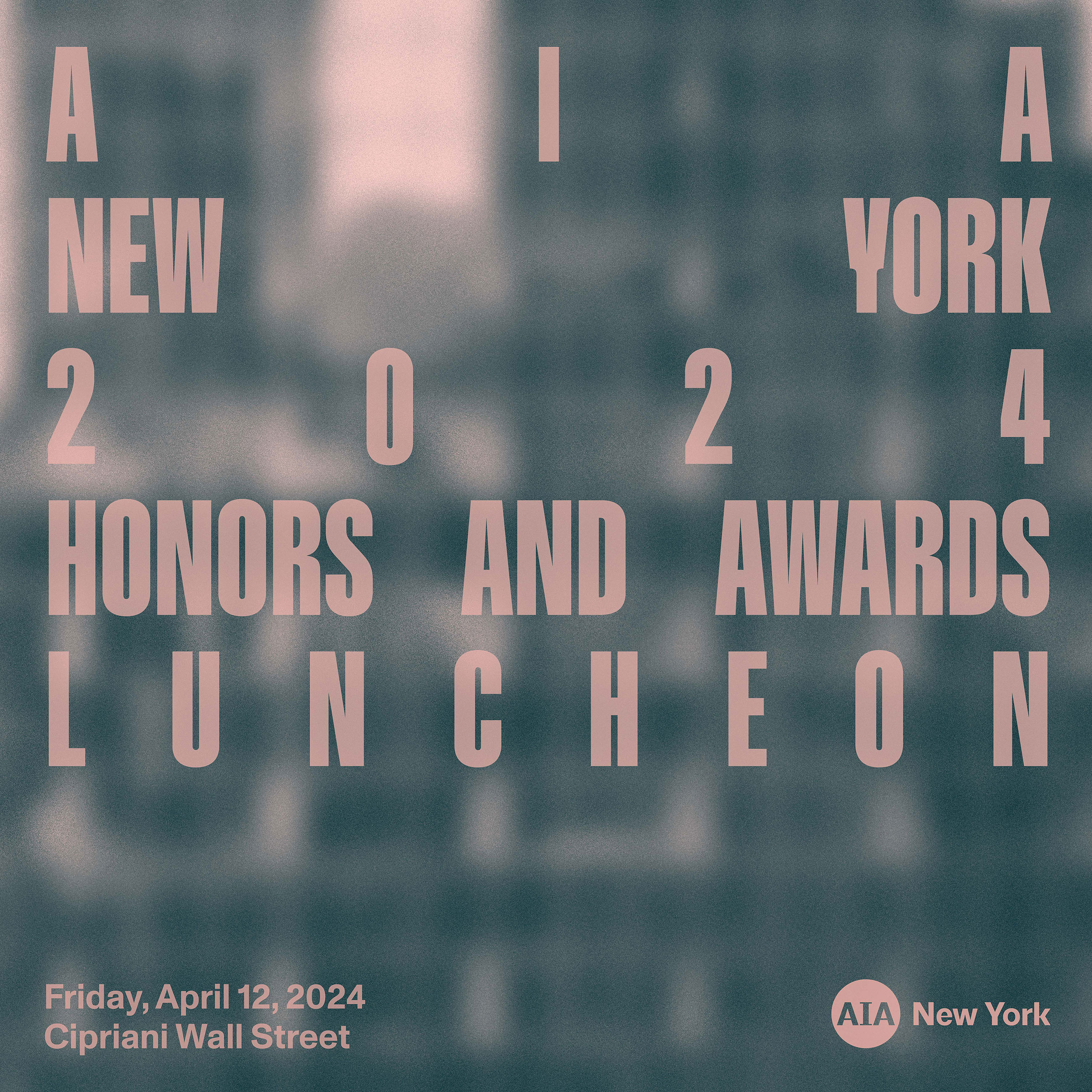 AIA New York 2024 Honors and Awards Luncheon graphic