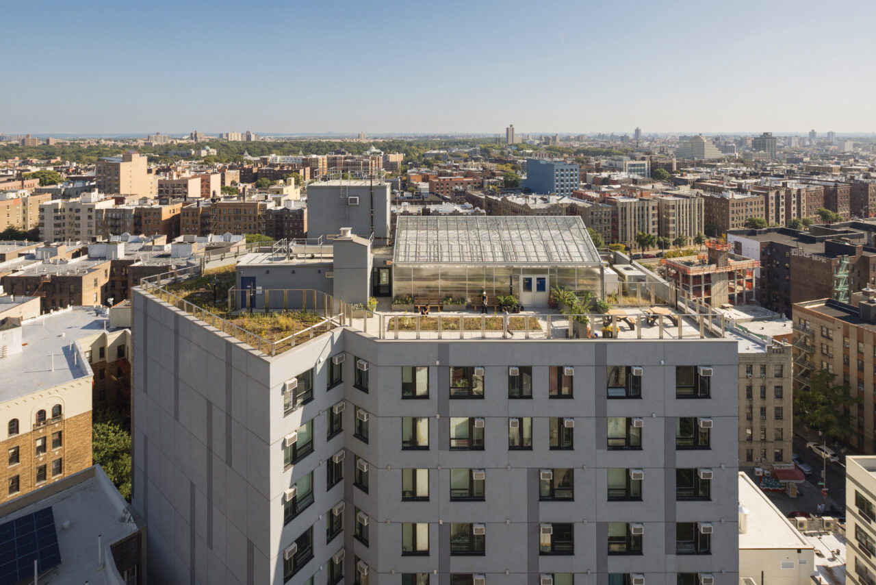 The Bedford Green House I, afford-able housing in the Bronx, designed by ESKW/Architects.