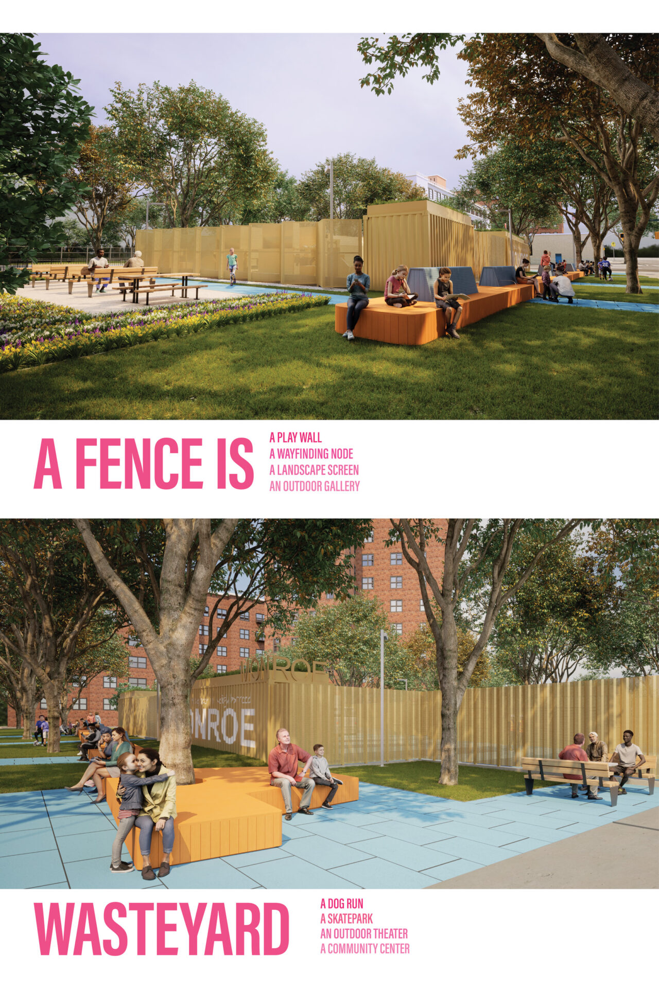 The NYCHA Waste Yard Redevelopment project, by Grain Collective and NDNY Architecture + Design.