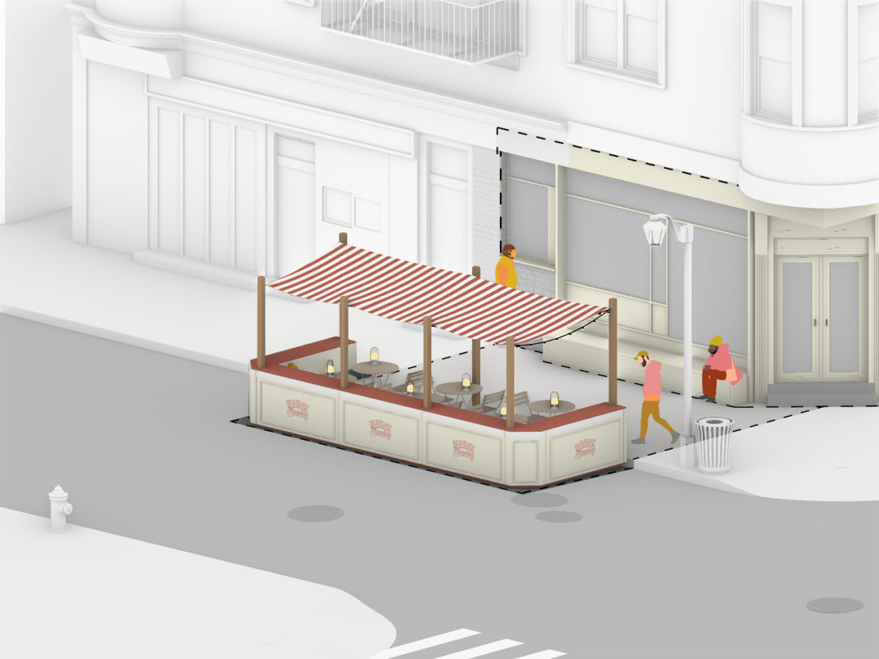 Dining Out NYC corner plan.