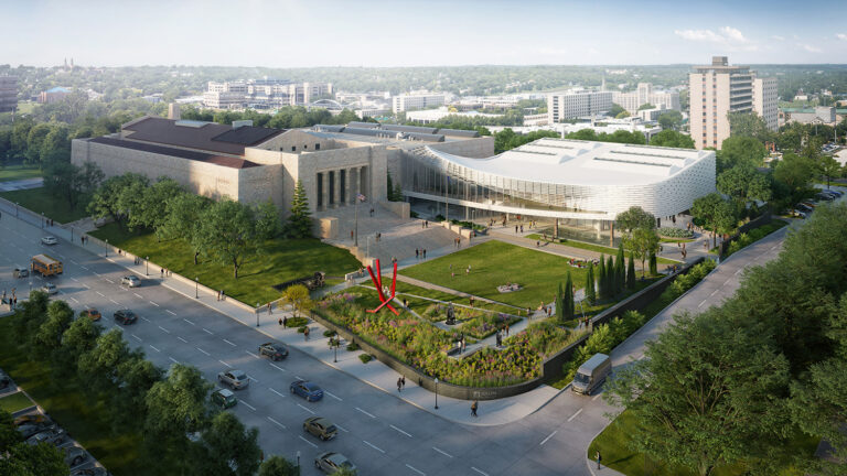 Joslyn Art Museum aerial view