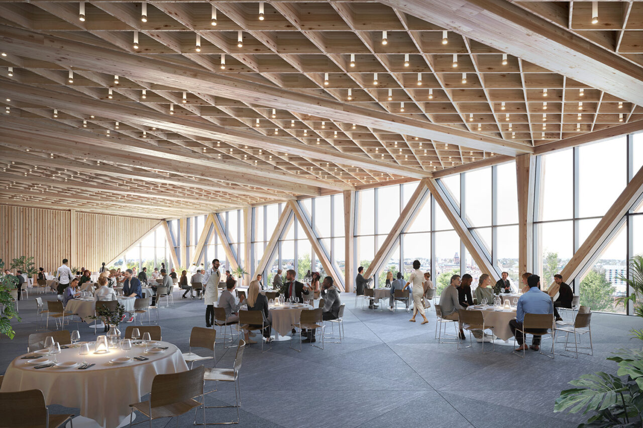 David Rubenstein Treehouse by Studio Gang in Allston, MA.