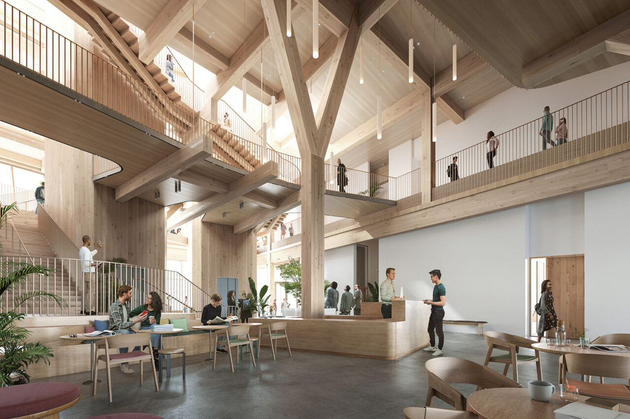 David Rubenstein Treehouse by Studio Gang in Allston, MA.