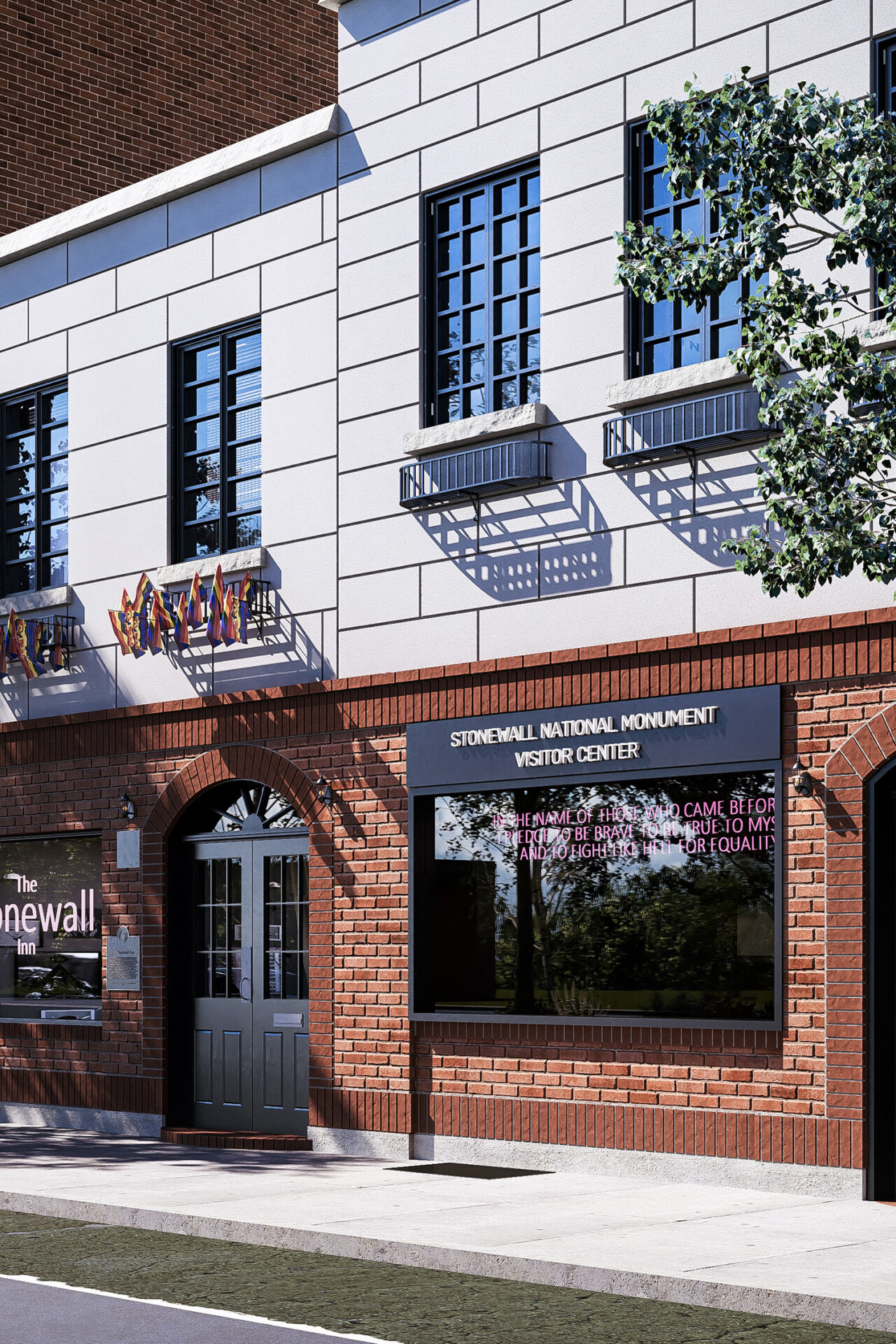 Stonewall National Monument Visitor Center exterior storefront