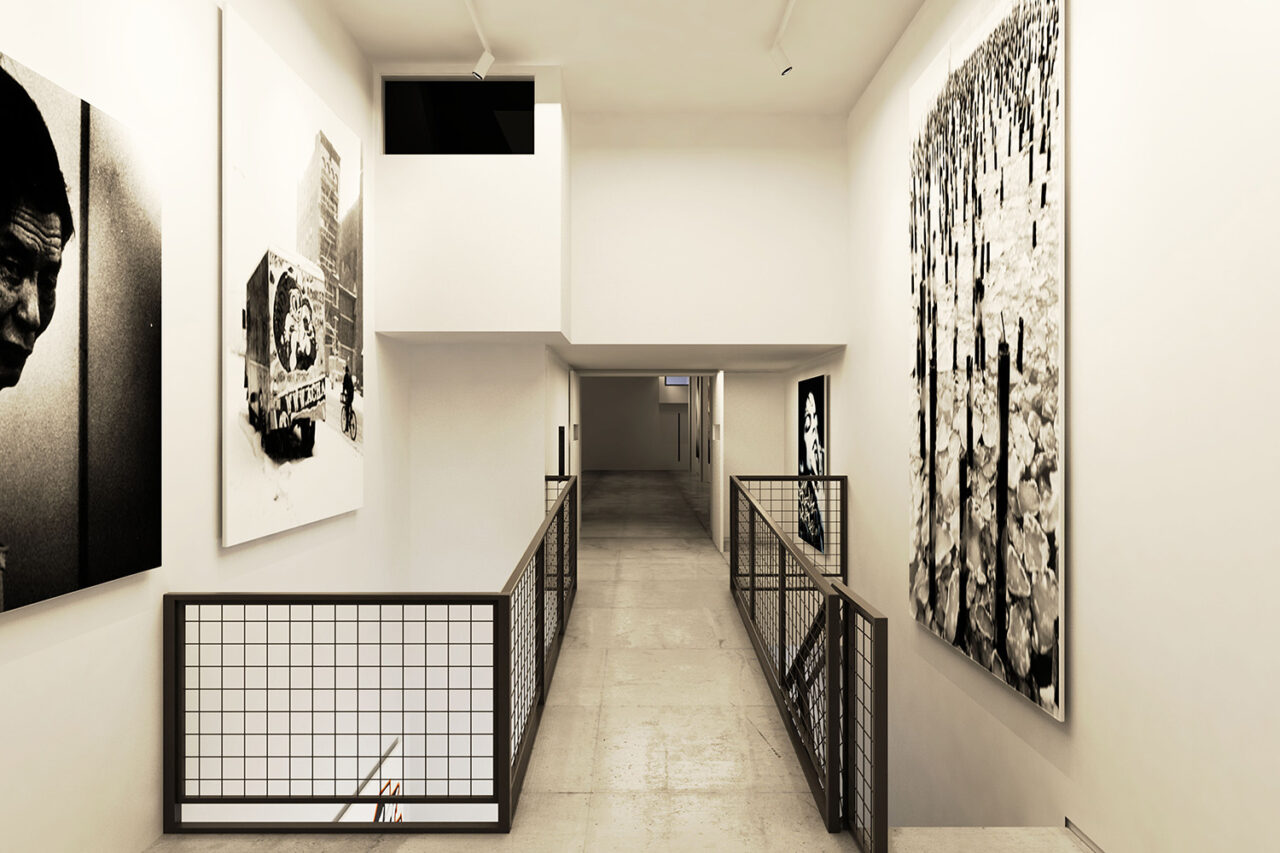 Interior of arts center