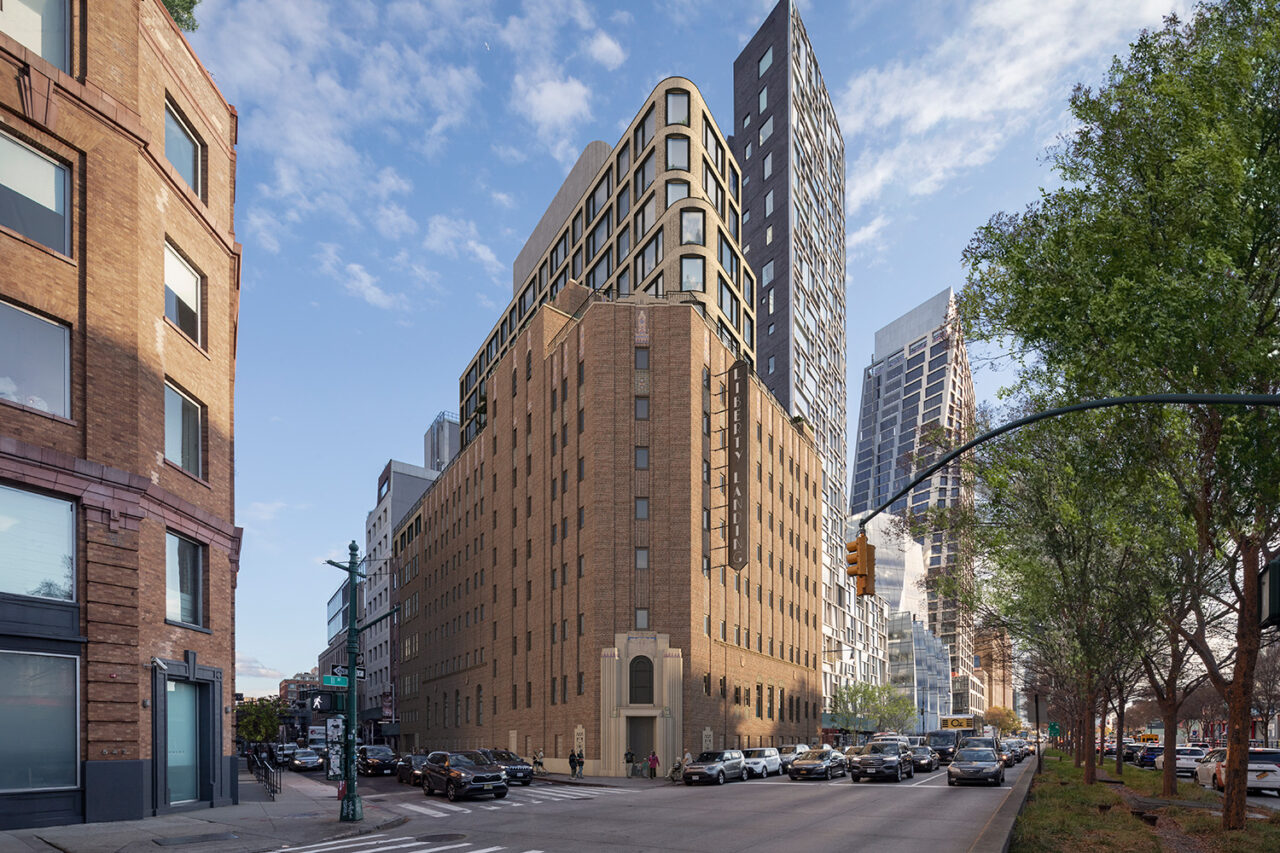 Hero image of Liberty Landing from the street