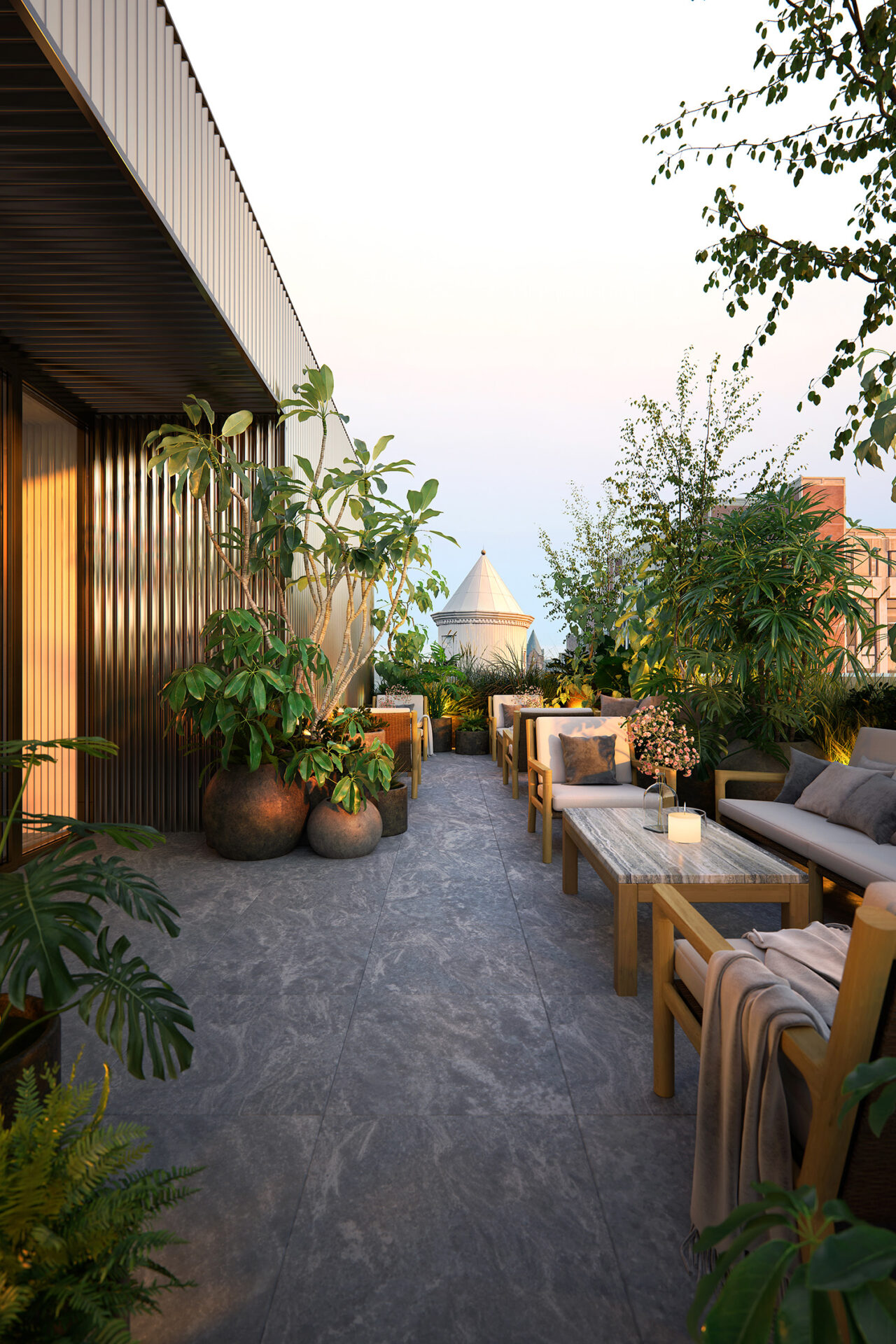 Post Hotel terrace view