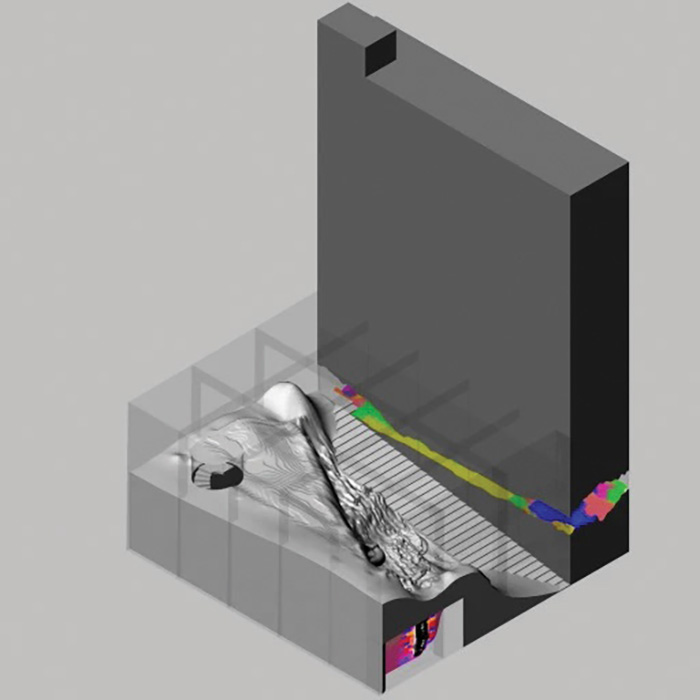Diagram of UrbanBots, a project by New York Institute of Technology’s School of Architecture & Design students Karan Patel, Mike Saad, and Jacob Sam.