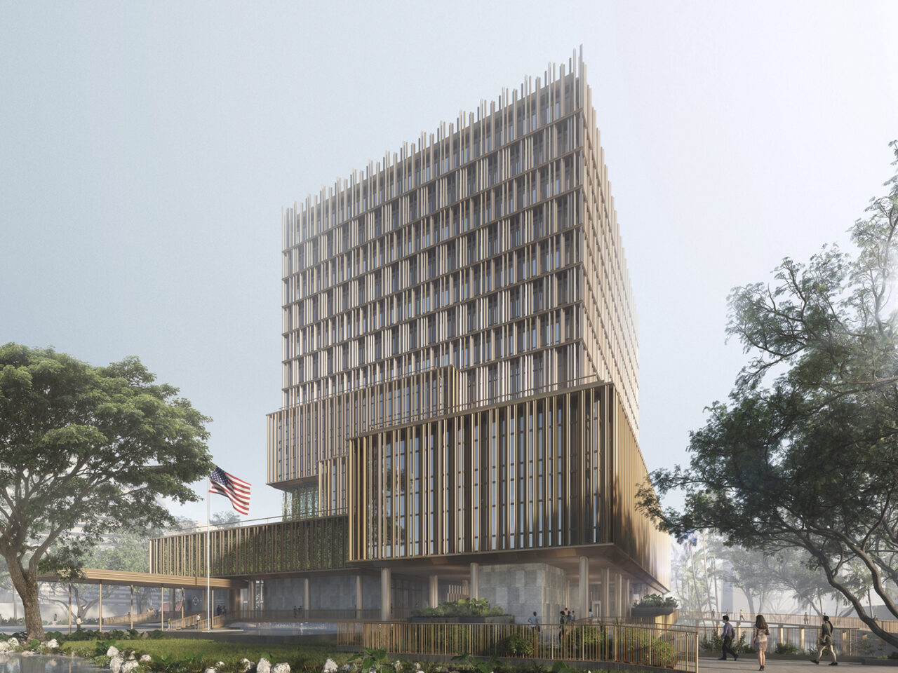 Rendering of US Embassy in Bangkok, Thailand