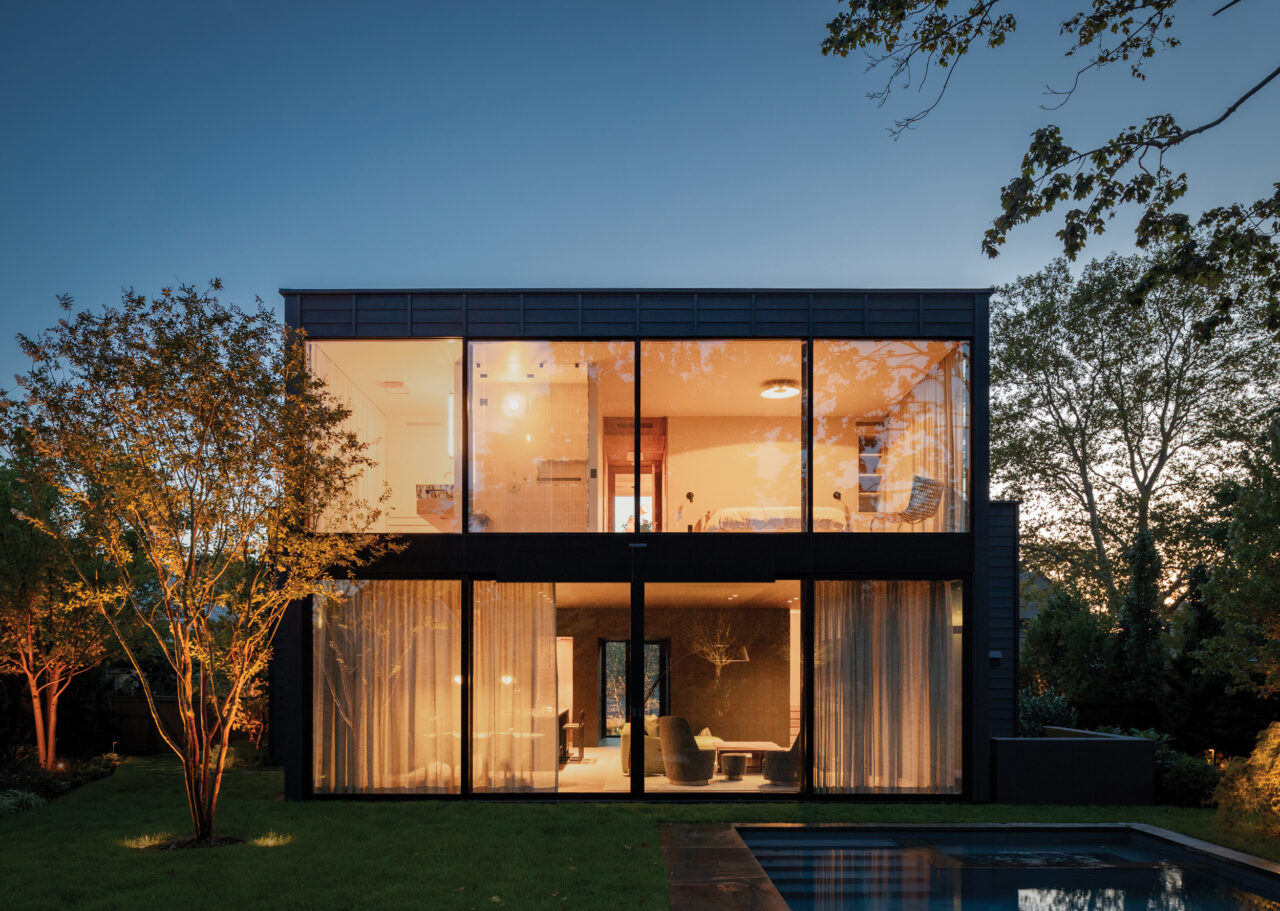The firm’s Meadowlark House, in Sag Harbor, lent itself to some “pretty serious Modernism,” says the New York firm’s Co-Founder Becky Garnett.