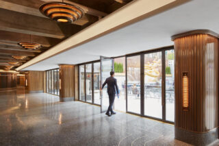 Entryway of Rockefeller Center from inside.