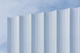 White exterior panelling.