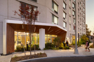 Exterior shot of entryway of Casa Celina.