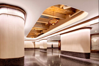Rockefeller Center main plaza interior