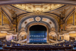Palace Theatre stage view from mezzanine.
