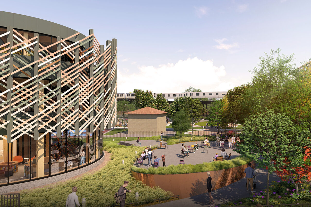 Exterior of New Lots Branch