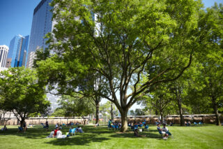 Maglin elements: The Battery Chair, designed by Andrew Jones, manufactured by Maglin for the Battery Conservancy.